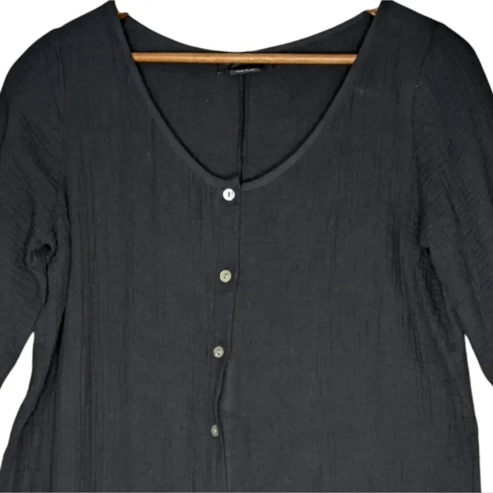 HATCH The Softest Gauze Nursing Jumpsuit XS Maternity Button Pocket Relaxed